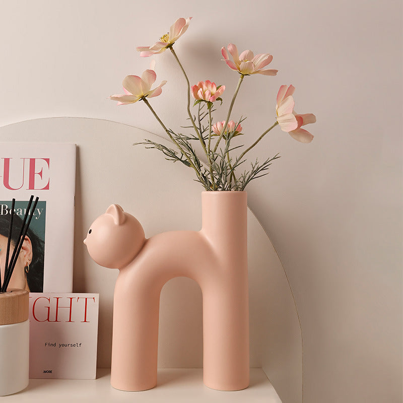 Vase Cat Deco Home