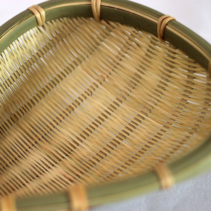 Bamboo woven colander