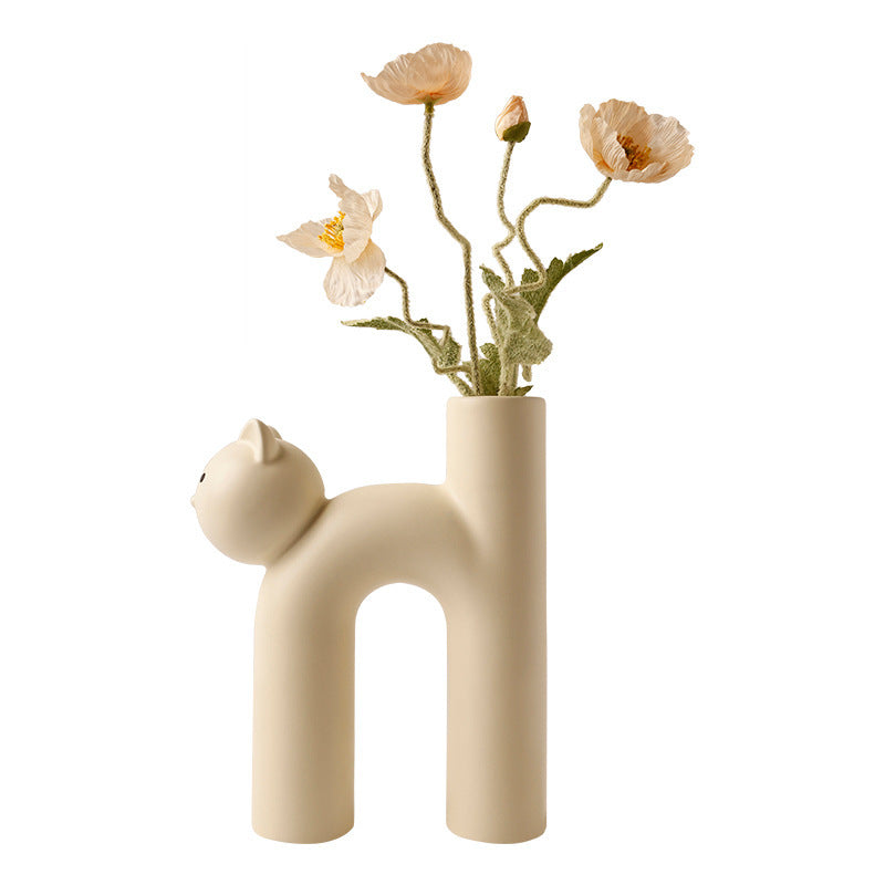 Vase Cat Deco Home