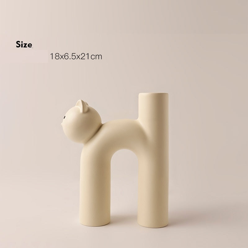Vase Cat Deco Home