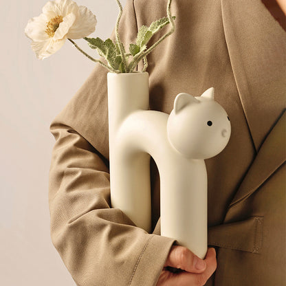 Vase Cat Deco Home